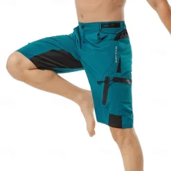 Men's Cycling MTB Shorts Bike Shorts Bike Shorts Baggy Shorts Mountain Bike MTB Road Bike Cycling Sports Breathable Quick Dry Lightweight Reflective Strips Black with red Black Clothing Apparel Bike