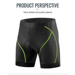 Men's Cycling Pants Cycling Shorts Cycling Padded Shorts Bike Shorts Bottoms Race Fit Sports Fast Dry Breathable Black Black Red Clothing Apparel Bike Wear