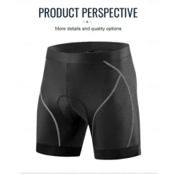 Men's Cycling Pants Cycling Shorts Cycling Padded Shorts Bike Shorts Bottoms Race Fit Sports Fast Dry Breathable Black Black Red Clothing Apparel Bike Wear
