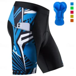 Men's Cycling Road Shorts Cycling Shorts Bike Shorts Bike Shorts Pants Mountain Bike MTB Road Bike Cycling Sports 3D Pad Cycling Breathable Quick Dry Yellow Red Polyester Spandex Clothing Apparel