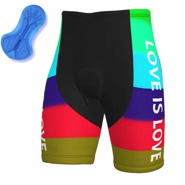 Men's Cycling Road Shorts Bike Shorts Cycling Padded Shorts Bike Padded Shorts / Chamois Mountain Bike MTB Road Bike Cycling Sports Rainbow 3D Pad Cycling Breathable Quick Dry Yellow Red Polyester