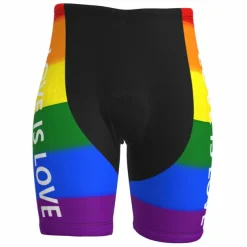 Men's Cycling Road Shorts Bike Shorts Cycling Padded Shorts Bike Padded Shorts / Chamois Mountain Bike MTB Road Bike Cycling Sports Rainbow 3D Pad Cycling Breathable Quick Dry Yellow Red Polyester