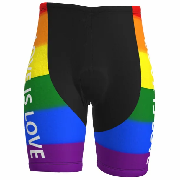 Men's Cycling Road Shorts Bike Shorts Cycling Padded Shorts Bike Padded Shorts / Chamois Mountain Bike MTB Road Bike Cycling Sports Rainbow 3D Pad Cycling Breathable Quick Dry Yellow Red Polyester