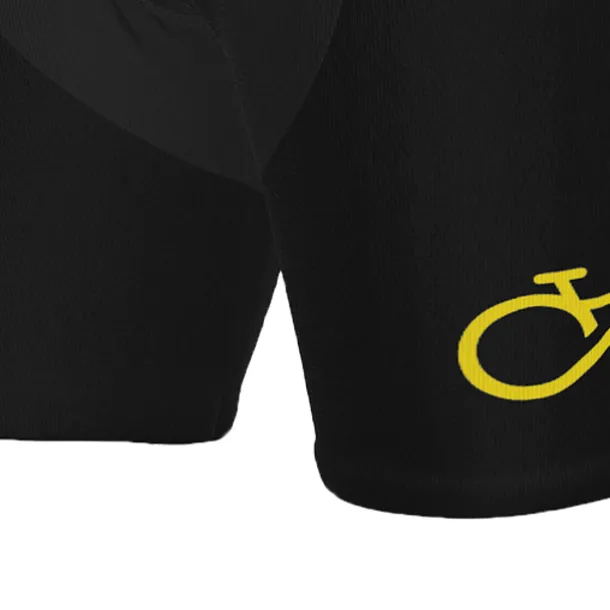 Men's Cycling Road Shorts Bike Shorts Cycling Padded Shorts Bike Shorts Padded Shorts / Chamois Mountain Bike MTB Road Bike Cycling Sports Graphic 3D Pad Cycling Breathable Quick Dry Black Yellow