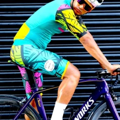 Men's Cycling Road Shorts Cycling Bib Shorts Bike Bib Shorts Bottoms Mountain Bike MTB Road Bike Cycling Sports Graphic 3D Pad Cycling Breathable Quick Dry Blue Polyester Spandex Clothing Apparel