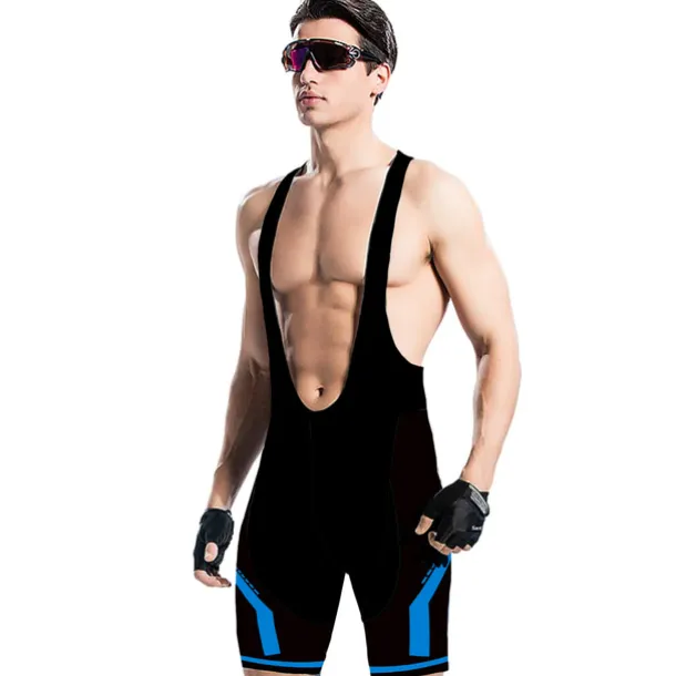 Men's Cycling Road Shorts Cycling Bib Shorts Bike Bib Shorts Bottoms Mountain Bike MTB Road Bike Cycling Sports 3D Pad Cycling Breathable Quick Dry Blue Green Polyester Spandex Clothing Apparel Bike