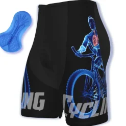 Men's Cycling Road Shorts Bike Shorts Cycling Padded Shorts Bike Shorts Padded Shorts / Chamois Mountain Bike MTB Road Bike Cycling Sports Graphic 3D Pad Cycling Breathable Quick Dry Black White