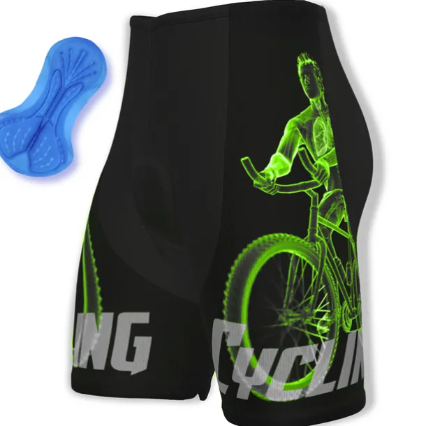 Men's Cycling Road Shorts Bike Shorts Cycling Padded Shorts Bike Shorts Padded Shorts / Chamois Mountain Bike MTB Road Bike Cycling Sports Graphic 3D Pad Cycling Breathable Quick Dry Black White