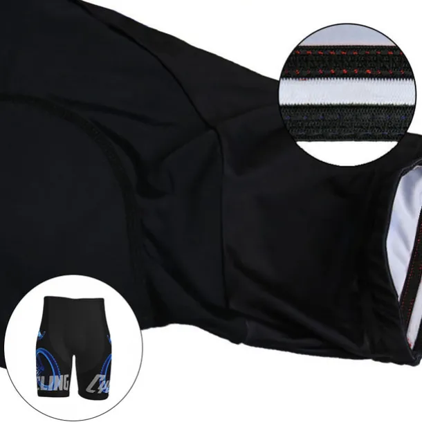 Men's Cycling Road Shorts Bike Shorts Cycling Padded Shorts Bike Shorts Padded Shorts / Chamois Mountain Bike MTB Road Bike Cycling Sports Graphic 3D Pad Cycling Breathable Quick Dry Black White