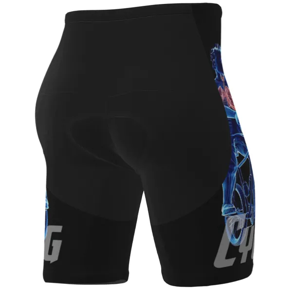 Men's Cycling Road Shorts Bike Shorts Cycling Padded Shorts Bike Shorts Padded Shorts / Chamois Mountain Bike MTB Road Bike Cycling Sports Graphic 3D Pad Cycling Breathable Quick Dry Black White