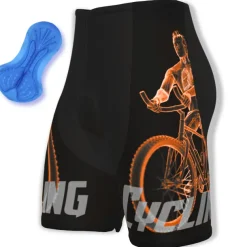 Men's Cycling Road Shorts Bike Shorts Cycling Padded Shorts Bike Shorts Padded Shorts / Chamois Mountain Bike MTB Road Bike Cycling Sports Graphic 3D Pad Cycling Breathable Quick Dry Black White