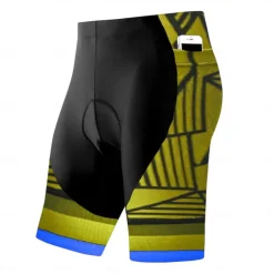 Men's Cycling Road Shorts Cycling Shorts Bike Shorts Bike Padded Shorts / Chamois Bottoms Mountain Bike MTB Road Bike Cycling Sports 3D Pad Cycling Breathable Quick Dry Yellow Red Polyester Spandex