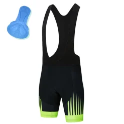 Men's Cycling Road Shorts Cycling Bib Shorts 3D Padded Shorts Bike Bib Shorts Mountain Bike MTB Road Bike Cycling Sports Stripes 3D Pad Cycling Breathable Quick Dry White Yellow Polyester Spandex