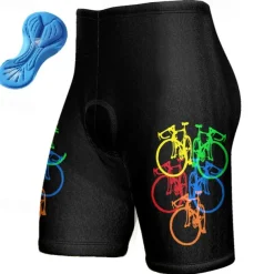 Men's Cycling Shorts Bike Padded Shorts / Chamois Bottoms Mountain Bike MTB Road Bike Cycling Sports Graphic 3D Pad Breathable Quick Dry Moisture Wicking Yellow Polyester Spandex Clothing Apparel