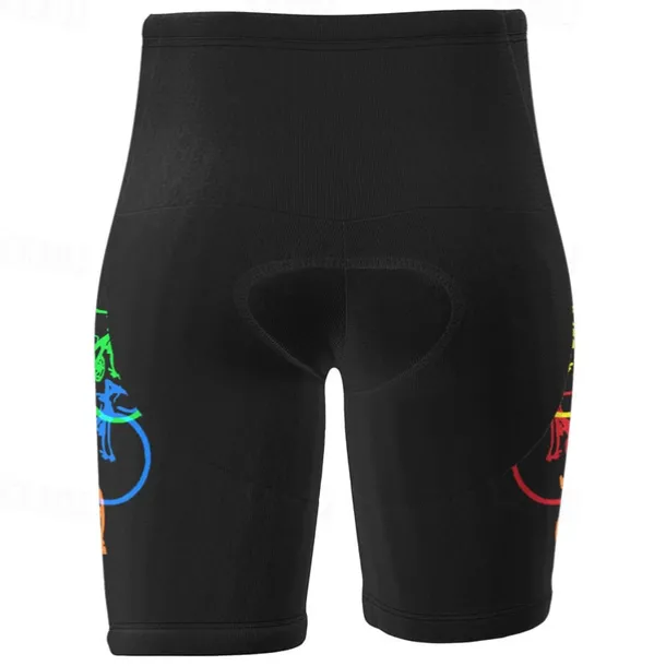Men's Cycling Shorts Bike Padded Shorts / Chamois Bottoms Mountain Bike MTB Road Bike Cycling Sports Graphic 3D Pad Breathable Quick Dry Moisture Wicking Yellow Polyester Spandex Clothing Apparel