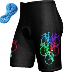 Men's Cycling Shorts Bike Padded Shorts / Chamois Bottoms Mountain Bike MTB Road Bike Cycling Sports Graphic 3D Pad Breathable Quick Dry Moisture Wicking Yellow Polyester Spandex Clothing Apparel