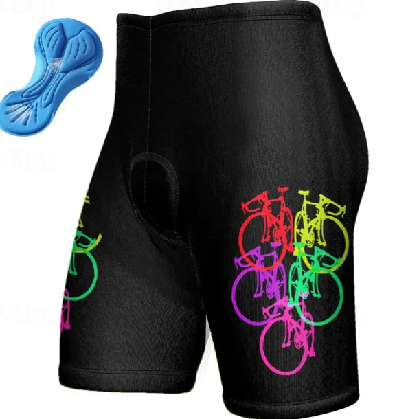 Men's Cycling Shorts Bike Padded Shorts / Chamois Bottoms Mountain Bike MTB Road Bike Cycling Sports Graphic 3D Pad Breathable Quick Dry Moisture Wicking Yellow Polyester Spandex Clothing Apparel