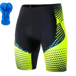 Men's Cycling Shorts Bike Shorts Bike Padded Shorts / Chamois Bottoms Mountain Bike MTB Road Bike Cycling Sports Polka Dot 3D Pad Cycling Breathable Quick Dry Yellow Red Polyester Spandex Clothing