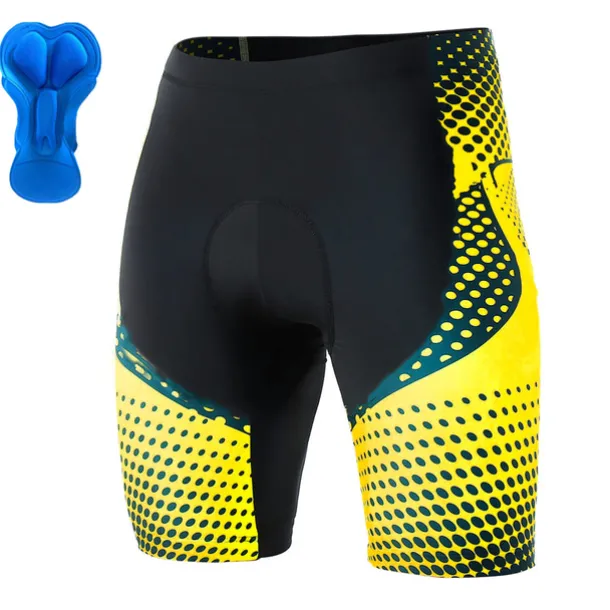 Men's Cycling Shorts Bike Shorts Bike Padded Shorts / Chamois Bottoms Mountain Bike MTB Road Bike Cycling Sports Polka Dot 3D Pad Cycling Breathable Quick Dry Yellow Red Polyester Spandex Clothing