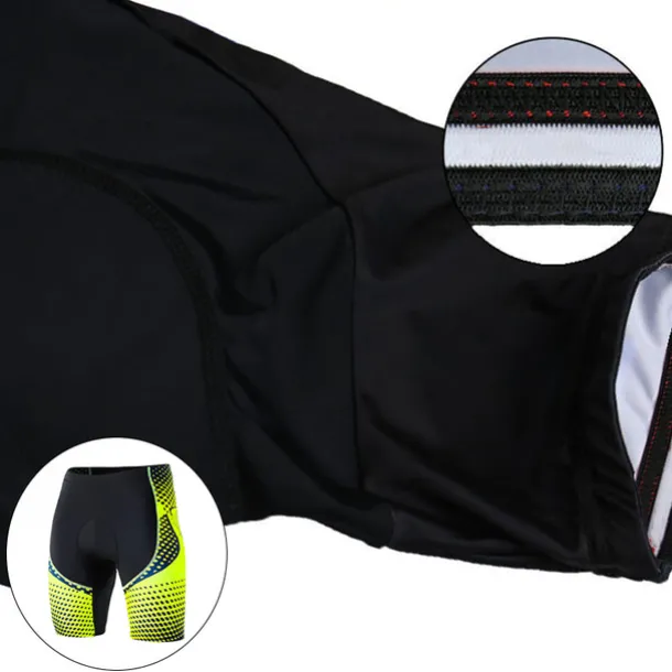 Men's Cycling Shorts Bike Shorts Bike Padded Shorts / Chamois Bottoms Mountain Bike MTB Road Bike Cycling Sports Polka Dot 3D Pad Cycling Breathable Quick Dry Yellow Red Polyester Spandex Clothing