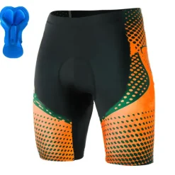 Men's Cycling Shorts Bike Shorts Bike Padded Shorts / Chamois Bottoms Mountain Bike MTB Road Bike Cycling Sports Polka Dot 3D Pad Cycling Breathable Quick Dry Yellow Red Polyester Spandex Clothing