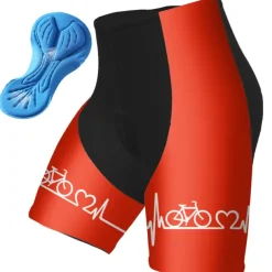 Men's Cycling Shorts Bike Padded Shorts / Chamois Bottoms Mountain Bike MTB Road Bike Cycling Sports Graphic 3D Pad Breathable Quick Dry Moisture Wicking Black Yellow Polyester Spandex Clothing