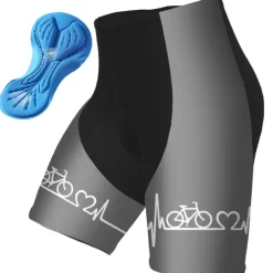 Men's Cycling Shorts Bike Padded Shorts / Chamois Bottoms Mountain Bike MTB Road Bike Cycling Sports Graphic 3D Pad Breathable Quick Dry Moisture Wicking Black Yellow Polyester Spandex Clothing