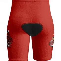 Men's Cycling Shorts Bike Shorts Graphic Bike Shorts with 3 Rear Pockets Quick Dry High Elasticity Comfortable Breathable Sports Yellow Pink Red Clothing Apparel