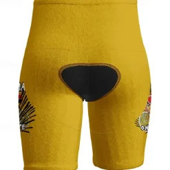 Men's Cycling Shorts Bike Shorts Graphic Bike Shorts with 3 Rear Pockets Quick Dry High Elasticity Comfortable Breathable Sports Yellow Pink Red Clothing Apparel