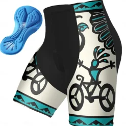 Men's Cycling Shorts Bike Padded Shorts / Chamois Bottoms Mountain Bike MTB Road Bike Cycling Sports Graphic 3D Pad Breathable Quick Dry Moisture Wicking Red Blue Polyester Spandex Clothing Apparel