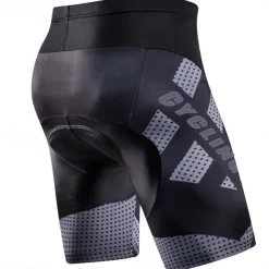Men's Cycling Shorts 3D Padded Shorts Bike Padded Shorts / Chamois Bottoms Mountain Bike MTB Road Bike Cycling Sports Graphic 3D Pad Breathable Quick Dry Moisture Wicking White Blue Spandex Clothing