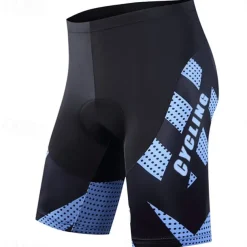 Men's Cycling Shorts 3D Padded Shorts Bike Padded Shorts / Chamois Bottoms Mountain Bike MTB Road Bike Cycling Sports Graphic 3D Pad Breathable Quick Dry Moisture Wicking White Blue Spandex Clothing