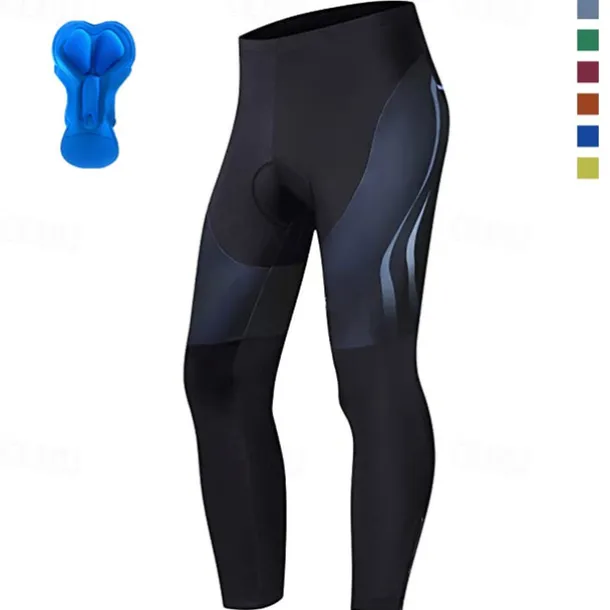 Men's Cycling Tights Bike Bottoms Mountain Bike MTB Road Bike Cycling Sports Graphic 3D Pad Cycling Breathable Quick Dry Black Yellow Polyester Spandex Clothing Apparel Bike Wear