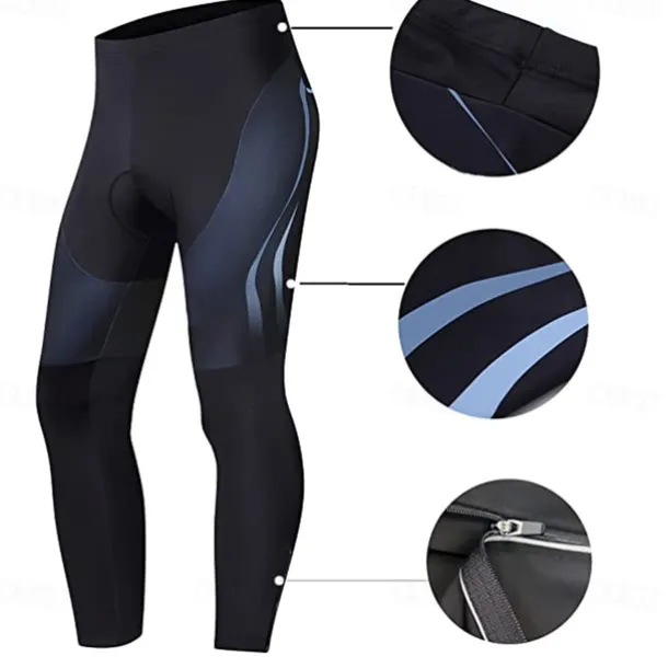 Men's Cycling Tights Bike Bottoms Mountain Bike MTB Road Bike Cycling Sports Graphic 3D Pad Cycling Breathable Quick Dry Black Yellow Polyester Spandex Clothing Apparel Bike Wear