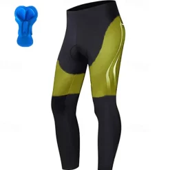 Men's Cycling Tights Bike Bottoms Mountain Bike MTB Road Bike Cycling Sports Graphic 3D Pad Cycling Breathable Quick Dry Black Yellow Polyester Spandex Clothing Apparel Bike Wear