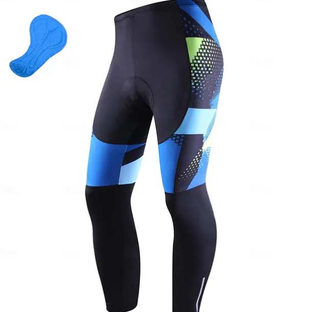 Men's Cycling Tights Bike Bottoms Mountain Bike MTB Road Bike Cycling Sports Geometic 3D Pad Cycling Breathable Quick Dry Yellow Red Polyester Spandex Clothing Apparel Bike Wear