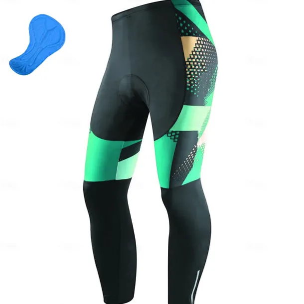 Men's Cycling Tights Bike Bottoms Mountain Bike MTB Road Bike Cycling Sports Geometic 3D Pad Cycling Breathable Quick Dry Yellow Red Polyester Spandex Clothing Apparel Bike Wear