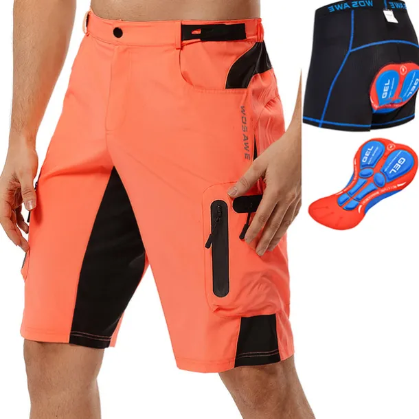 Men's Cycling Underwear Shorts Cycling MTB Shorts Bike Shorts Bike Padded Shorts / Chamois Bottoms Form Fit Mountain Bike MTB Road Bike Cycling Sports Waterproof 3D Pad Quick Dry Reflective Strips