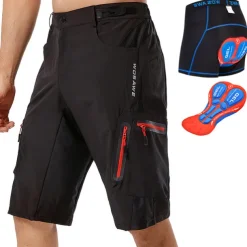 Men's Cycling Underwear Shorts Cycling MTB Shorts Bike Shorts Bike Padded Shorts / Chamois Bottoms Form Fit Mountain Bike MTB Road Bike Cycling Sports Waterproof 3D Pad Quick Dry Reflective Strips