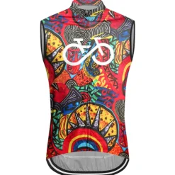 Men's Cycling Vest Cycling Jersey Graphic Funny Sleeveless Bike Vest / Gilet Jersey Top with 3 Rear Pockets Mountain Bike MTB Road Bike Cycling Quick Dry Back Pocket Moisture Wicking Breathable Sports