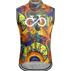 Men's Cycling Vest Cycling Jersey Graphic Funny Sleeveless Bike Vest / Gilet Jersey Top with 3 Rear Pockets Mountain Bike MTB Road Bike Cycling Quick Dry Back Pocket Moisture Wicking Breathable Sports
