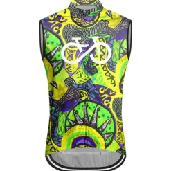 Men's Cycling Vest Cycling Jersey Graphic Funny Sleeveless Bike Vest / Gilet Jersey Top with 3 Rear Pockets Mountain Bike MTB Road Bike Cycling Quick Dry Back Pocket Moisture Wicking Breathable Sports