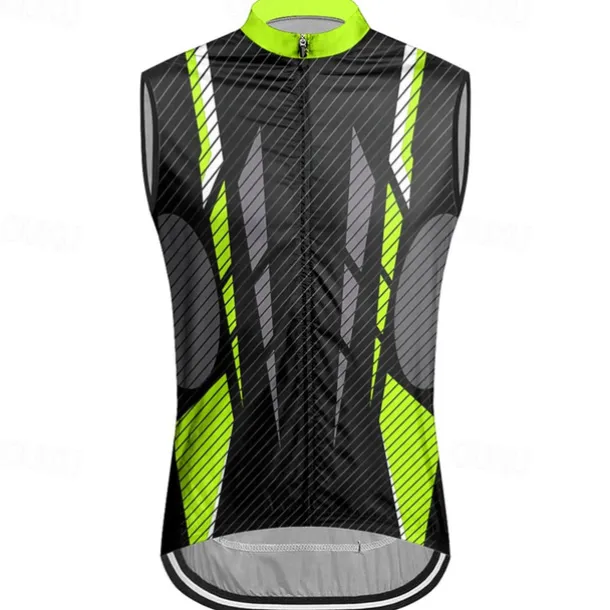 Men's Cycling Vest Cycling Jersey Geometic Sleeveless Bike Vest / Gilet Jersey Top with 3 Rear Pockets Mountain Bike MTB Road Bike Cycling Quick Dry Back Pocket Moisture Wicking Breathable Sports