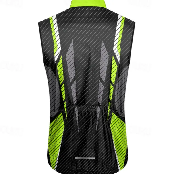 Men's Cycling Vest Cycling Jersey Geometic Sleeveless Bike Vest / Gilet Jersey Top with 3 Rear Pockets Mountain Bike MTB Road Bike Cycling Quick Dry Back Pocket Moisture Wicking Breathable Sports