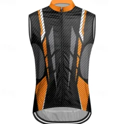 Men's Cycling Vest Cycling Jersey Geometic Sleeveless Bike Vest / Gilet Jersey Top with 3 Rear Pockets Mountain Bike MTB Road Bike Cycling Quick Dry Back Pocket Moisture Wicking Breathable Sports