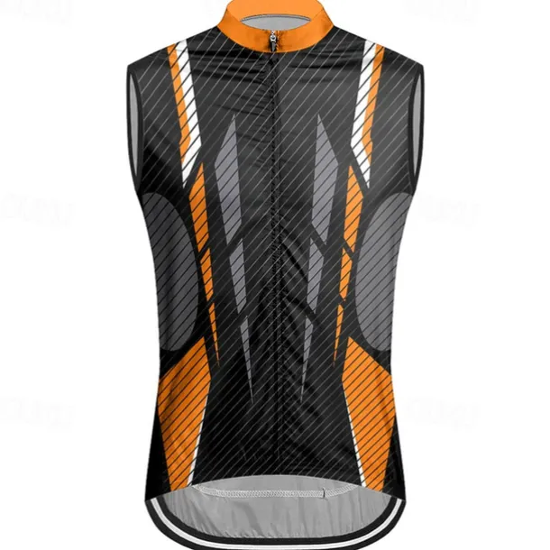 Men's Cycling Vest Cycling Jersey Geometic Sleeveless Bike Vest / Gilet Jersey Top with 3 Rear Pockets Mountain Bike MTB Road Bike Cycling Quick Dry Back Pocket Moisture Wicking Breathable Sports