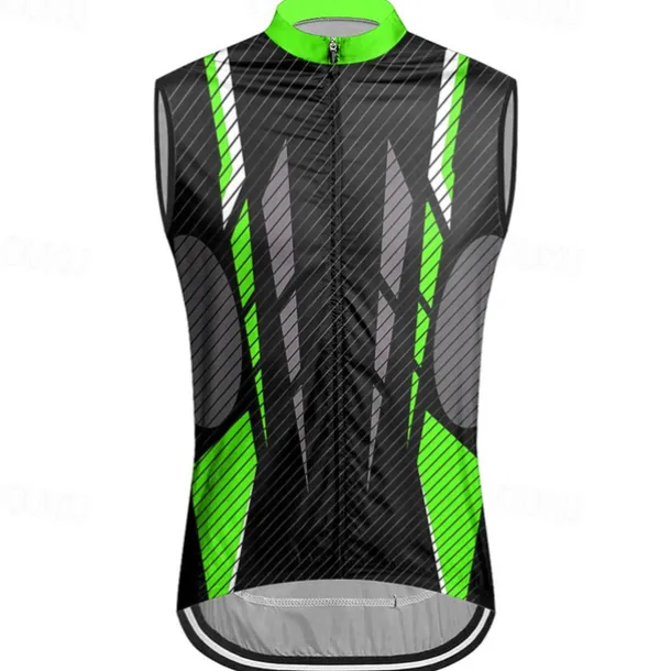 Men's Cycling Vest Cycling Jersey Geometic Sleeveless Bike Vest / Gilet Jersey Top with 3 Rear Pockets Mountain Bike MTB Road Bike Cycling Quick Dry Back Pocket Moisture Wicking Breathable Sports