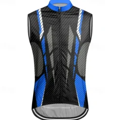 Men's Cycling Vest Cycling Jersey Geometic Sleeveless Bike Vest / Gilet Jersey Top with 3 Rear Pockets Mountain Bike MTB Road Bike Cycling Quick Dry Back Pocket Moisture Wicking Breathable Sports
