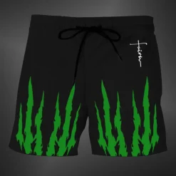 Men's 3D Print Scratches Halloween Costumes Swim Trunks Swim Shorts Board Shorts Mid Waist Fashion Streetwear Designer Casual Daily Holiday Pocket Elastic Waist 3D Print Designer Clothing Apparel