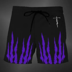 Men's 3D Print Scratches Halloween Costumes Swim Trunks Swim Shorts Board Shorts Mid Waist Fashion Streetwear Designer Casual Daily Holiday Pocket Elastic Waist 3D Print Designer Clothing Apparel